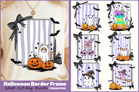 Download Halloween Border Frame Ghost PNG Bundle - Premium Bundle