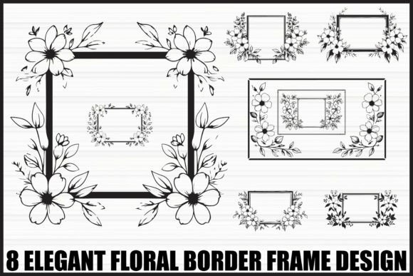 Download Elegant Floral Frame Bundle - Premium Bundle